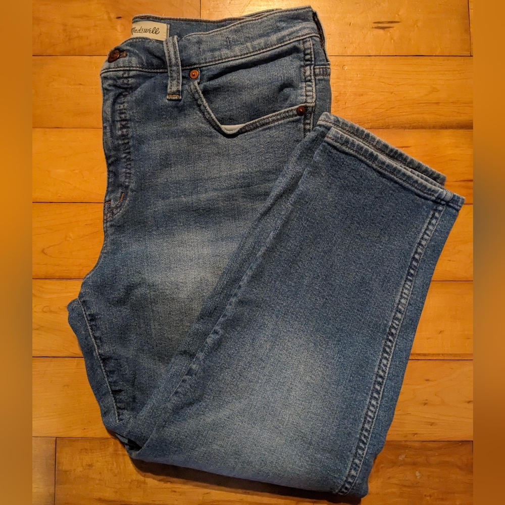 Madewell Stovepipe straight leg jeans